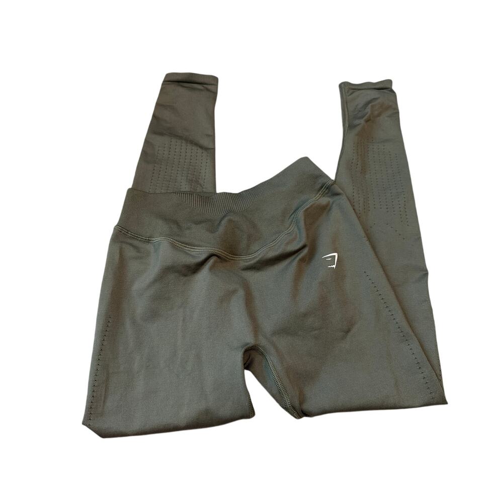 Gymshark Sweat Seamless Leggings Dusty Olive Green Size Small B6A4T